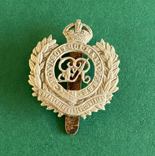 ROYAL ENGINEERS VOLUNTEERS GRV CAP BADGE.
