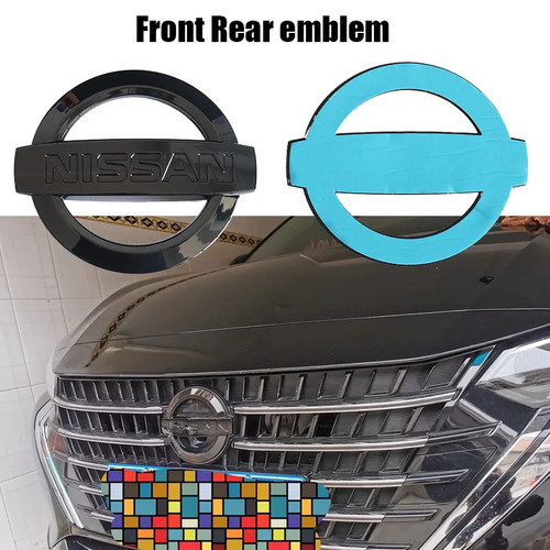 1pc black abs car front - 1pc,