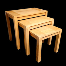 Vintage Set of Three Oak