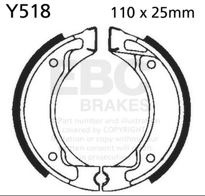 Ebc brake shoes - brake,