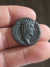 Roman Empire Marcus Aurelius, as Caesar, Æ As. Rome, AD 140-144.