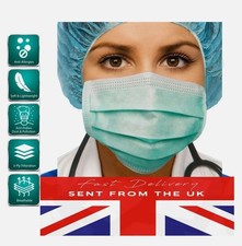 50 Disposable Face Masks 3Ply