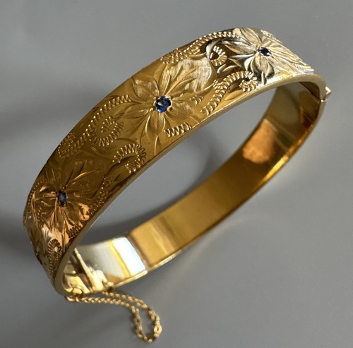 Vintage bangle fine 22ct - vintage,
