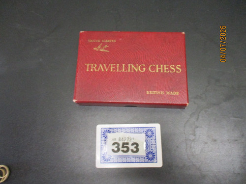 Vintage travelling chess - chess, &