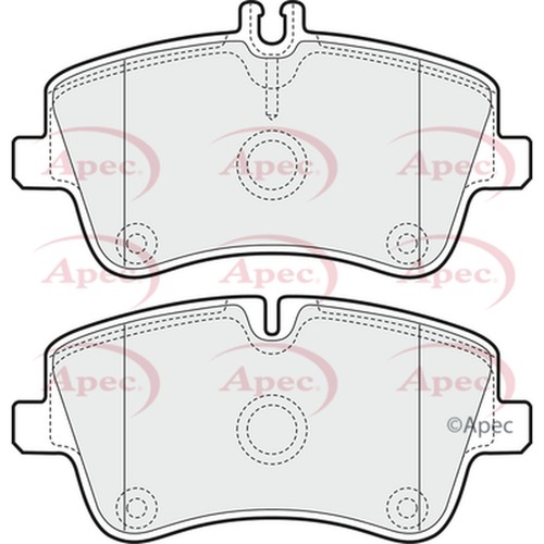 Brake pads set for - pads, mercedes