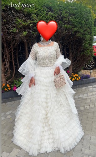 Tehxeeb white lengha - white, choli