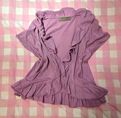 Zara purple lilac knit silk - zara,