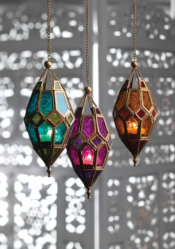 Moroccan lantern colour - moroccan, glass