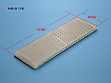 2x Self-Adhesive WHITE Oblong