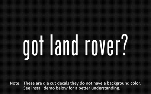 Got land rover sticker - land,
