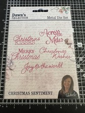 Dawn's Selection Metal die set Christmas Sentiments word
