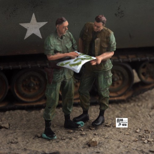 Painted 2pcs us army - 1/72,