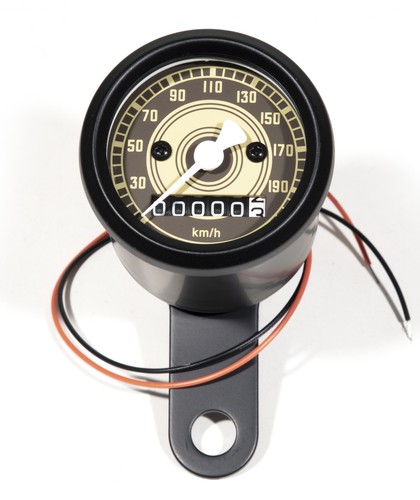 Mini speedometer black - speedometer, km/h