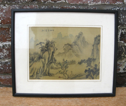 Vintage chinese watercolour - vintage,