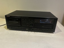 TEAC AD-600 CD Player 3 Disc Changer & Reverse Cassette Deck - Tested Works