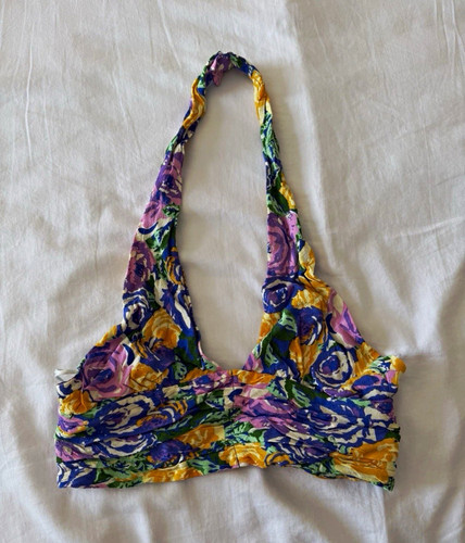 Zara floral halterneck - floral,
