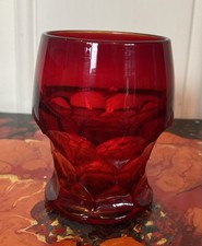 Viking glass ruby red tumbler - glass,