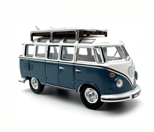 Blue vw t1 samba - 1:76,