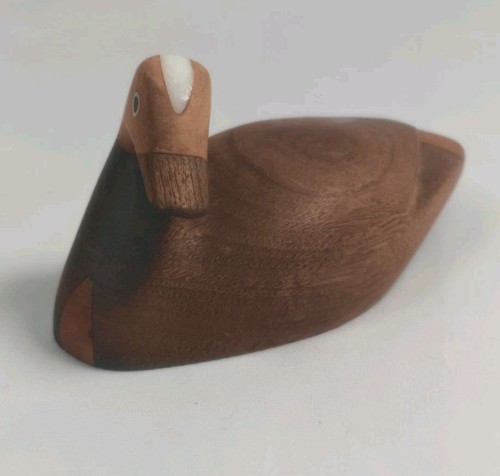 Hand carved wooden duck - wooden,
