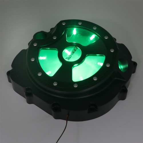 Black green led - black,