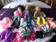 Dolls x 3  2002 Tiny Tears Doll An d 2 City Toy  2017 With A Load  Of  Clothes