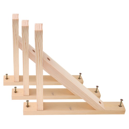 3pcs wooden triangle brackets - 3pcs,