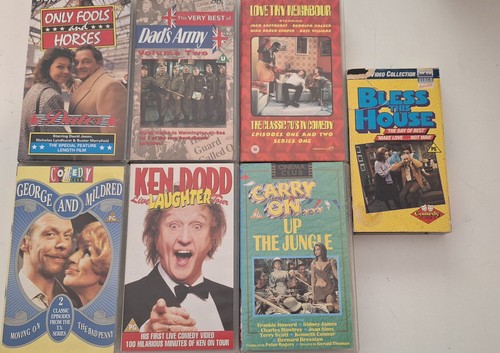 Job lot comedy vhs 7 - lot,