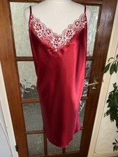 Extreme Shine Liquid Satin & Lace Chemise Nightie Size 22,24 Measurements