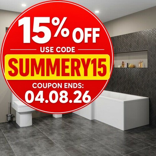Modern bathroom suite 1600mm - bathroom,