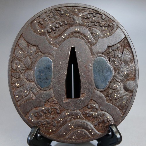 Japanese tsuba chrysanthemum - tsuba,
