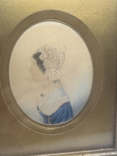 Antique miniature portrait - miniature, of