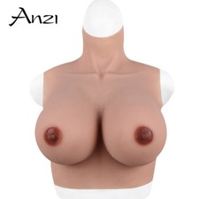 C-H Cup Silicone Breast Forms Fake Boobs Breastplate For Crossdresser Drag Queen