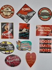 11 Travel Luggage Stickers -