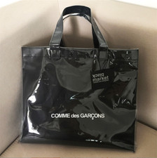 Cdg Comme Des Garcons Heart Kraft Paper PVC Women Tote Bag Rei Kawakubo gift