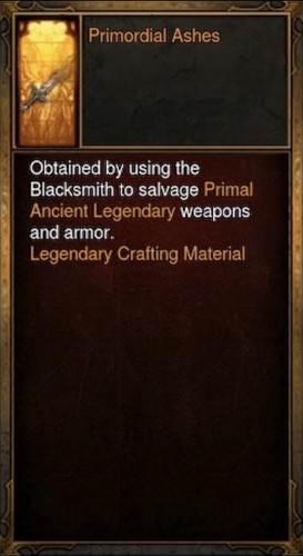 Diablo primordial ashes - 3, ashes-new