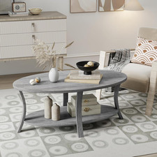 Coffee Table Oval 2 Tier