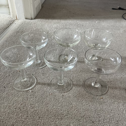 Six mixed vintage clear - six,
