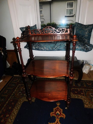 Antique wooden shelf unit - antique,