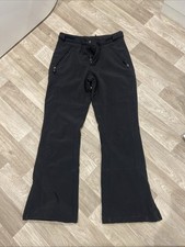 Womens Glacier Point Black Ski Outerwear Trousers Size 12 Boot Cut
