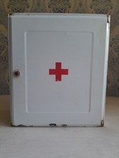 Vintage USSR Metal First Aid Cabinet Box Medical Wall Storage Bathroom Original.