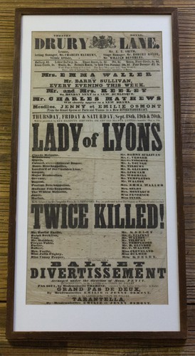 Antique 1856 victorian theatre - victorian,