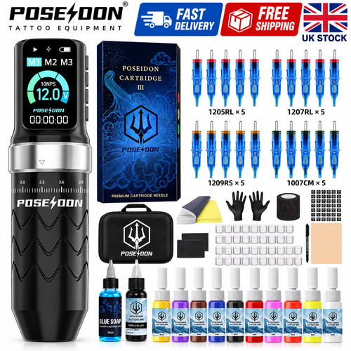 Poseidon wireless tattoo - wireless,