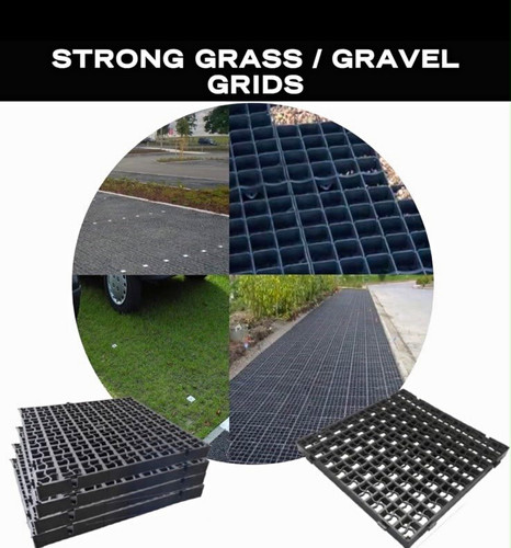 Grass gravel grid ground - grass/gravel,