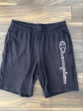 Size M Blue Cotton D Champion Shorts Navy Sweat Shorts