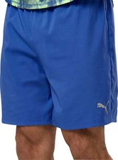 Puma Favourite Mens Running Shorts Blue 2 In 1 Compression Twin Short Run Sports