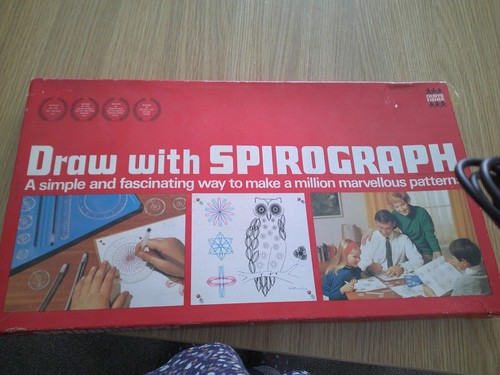 Vitage draw with spirograph - draw,