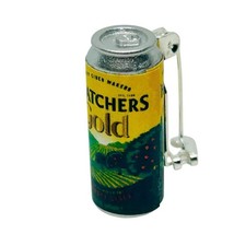 Handmade THATCHERS GOLD CIDER CAN BADGE fab GIFT BAG miniature UNIQUE brooch PIN