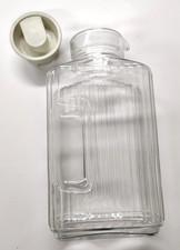 ARC Vintage France Glass Pitcher for water, juice, milk 2 Qt. With lid.
