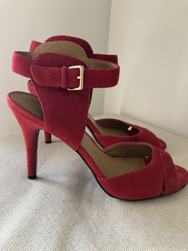 Nine west red - red, leather