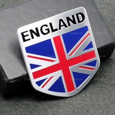 1x England Flag Logo Emblem Metal Badge Universal Car Sticker Trim Accessories